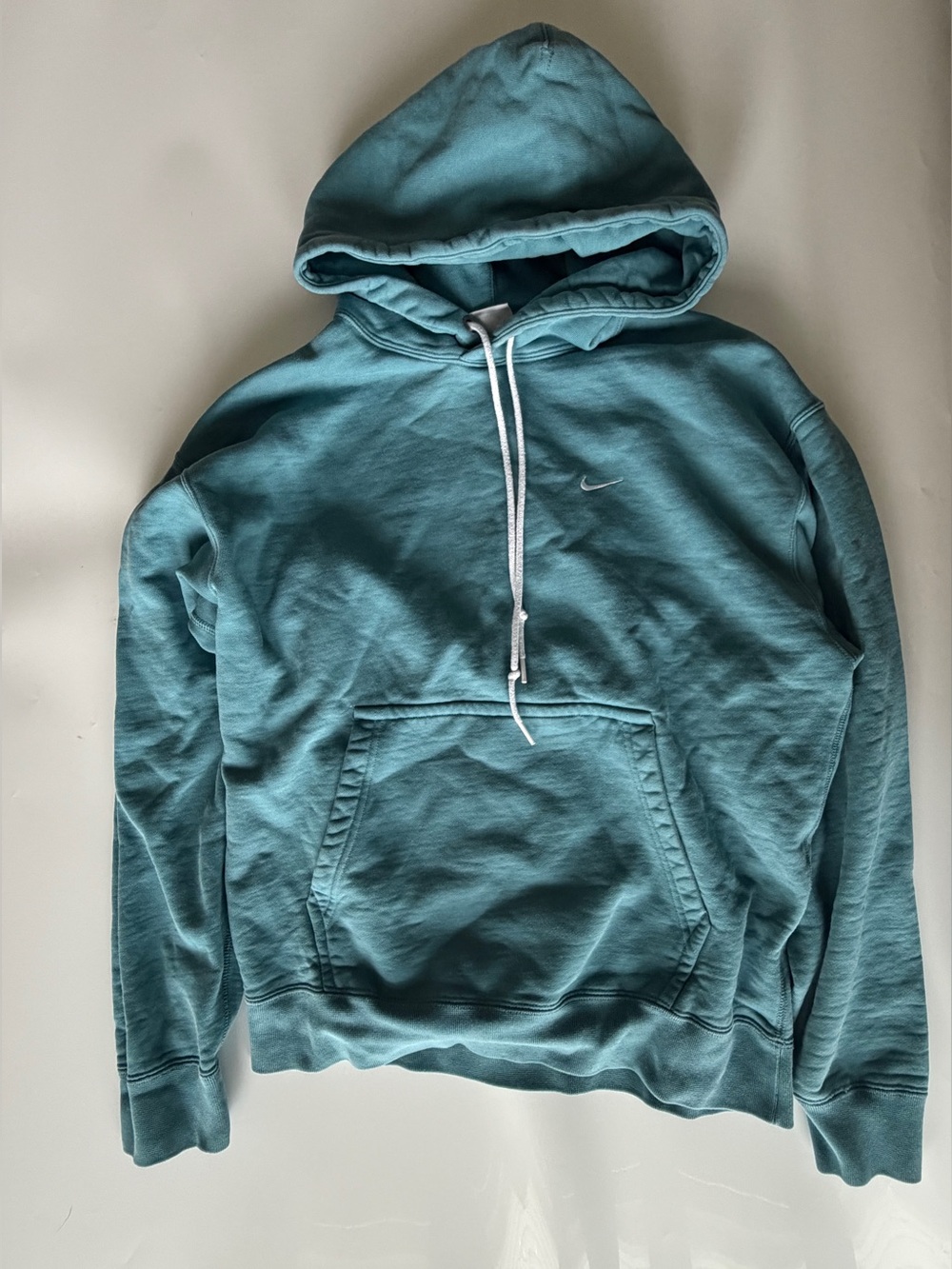 Nike Solo NikeLab Swoosh Heavyweight Fleece Hoodie Aqua DX1355-440